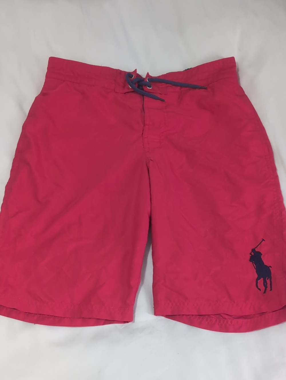 Polo by Ralph Lauren Swim Board Shorts with Navy Logo/LG 14-16 (Kids)